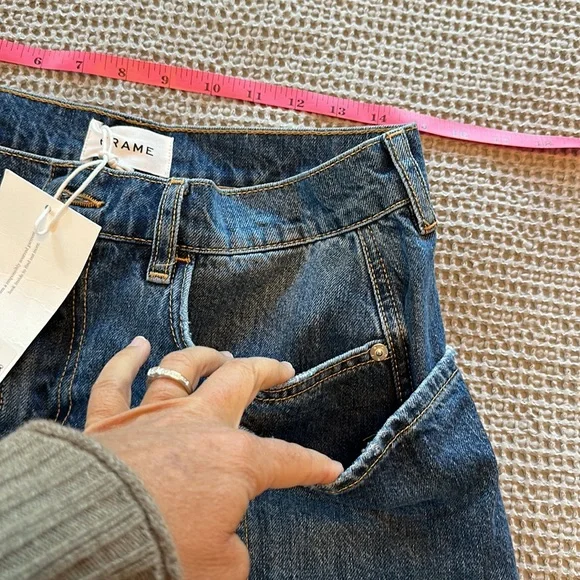 Frame Cut Off Pocket Denim Shorts - 8 - Picture 5 of 8